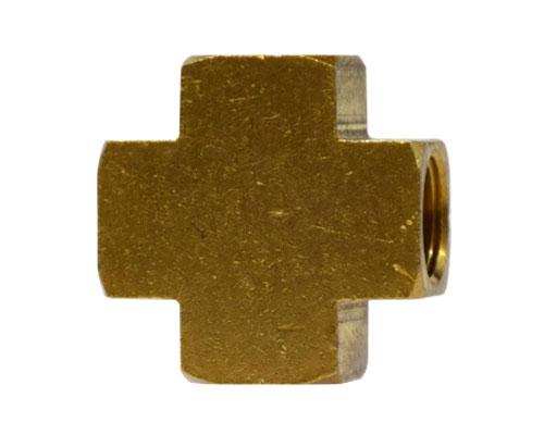 28043 : Brass 3/8 FPT Pipe Cross :E2205P-6