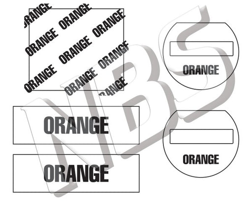 Generic Orange Flojet BIB Marker