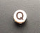 PH10-74-024: Q White Button Cap with Black Letters