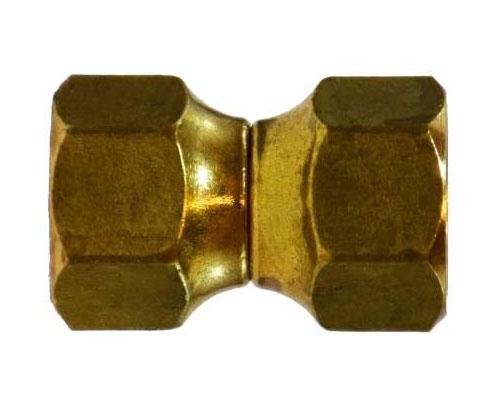 Brass 3/8 FFL X 3/8 FFL Swivel Nut Connector, 10483