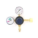 T5741PMHPB: Primary Regulator 1P (Pressure) X 1P (Product), 160lb & 2000lb gauge, ¼ flare with check valve, blue cap