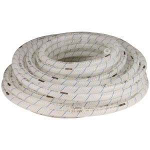 550WD-100: 3/8" I.D. 100' Clear Braided Vinyl Hose .594" OD(uses clamp size 17.0)