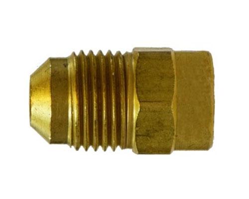 Brass 3/8 MFL X 1/4 FFL Adapter, 661FHD-6-4, 10463