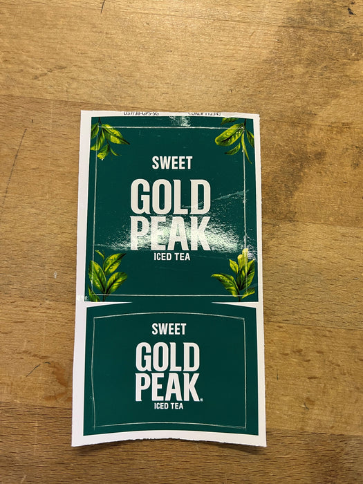 Gold Peak Sweetened Iced Tea LEV Decal