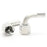 7191: 1/2" Swivel Nut to 1/2" Barb Elbow 90 Degree SS