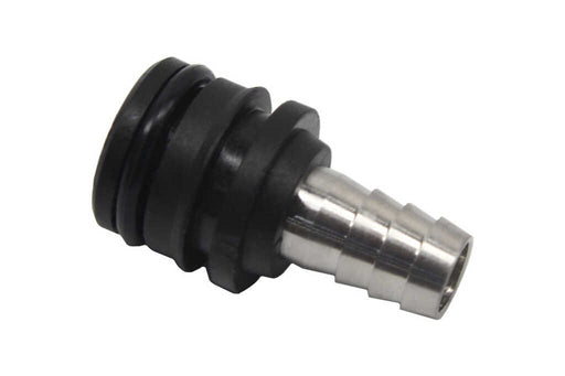 620720673: Adapter Port With 3/8 Barbed Stainless Steel