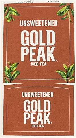Gold Peak Unsweetened Iced Tea LEV Decal