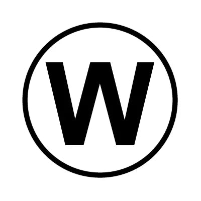 PH10-74-038: W White Button Cap with Black Letter