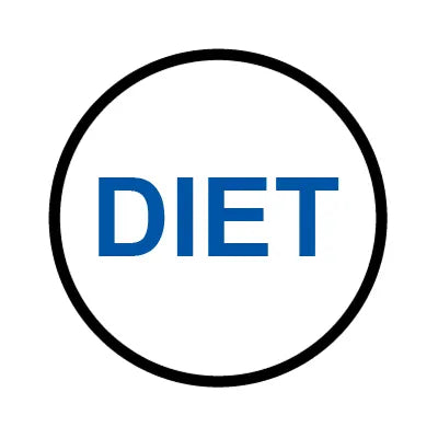 PH10-74-071: Diet White Button Cap with Blue Letters