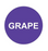 PH10-74-086: Grape Purple Button Cap with White Letters
