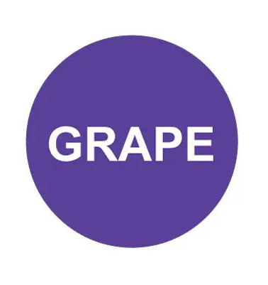 PH10-74-086: Grape Purple Button Cap with White Letters