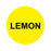 PH10-74-103: Lemon Yellow Button Cap with Black Letters