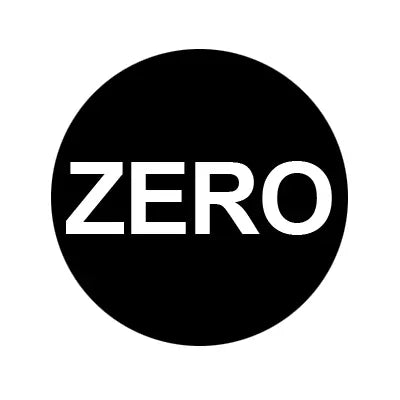 PH10-74-287: Zero Black Button Cap with White Letters