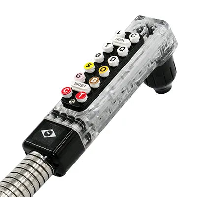 955C-1484-3M020: Rattler II Bargun, 14 Button, 48" Hose, Black