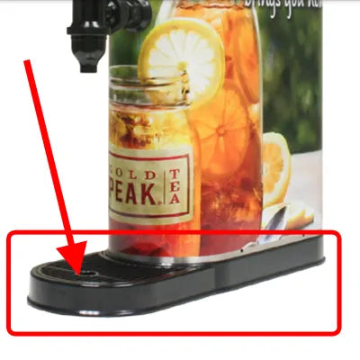 675-0049: Drip Tray and Cup Rest for 1 Valve Oval Tea Dispenser