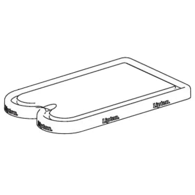 265-0473: Lid for 2 Valve Scalloped 12.625" W Tea Dispenser