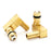 1523-000: CO2 Fitting 1/4" Barb Brass Offset Elbow Left