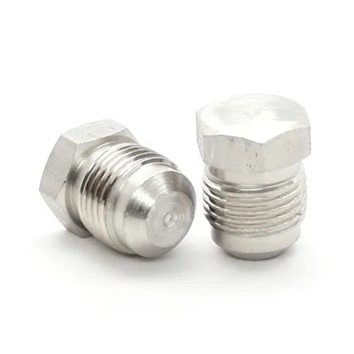 3036: 3/8 MFL Plug, Stainless Steel
