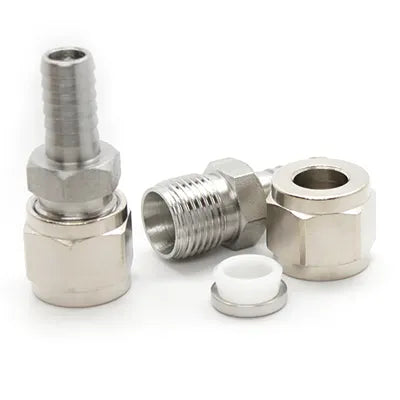 7042: 3/8 Barb x 3/8 Compression Adapter