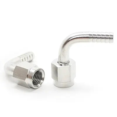 Stainless Steel FFL Swivel x Barb Elbow