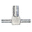 7065: 1/4 x 1/4 x 1/2 Barb Tee, Stainless Steel
