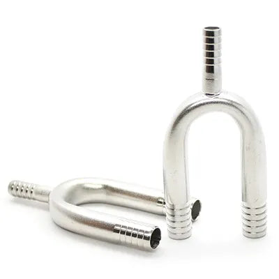 7066: 1/2 Barb U-Bend Manifold, Stainless Steel