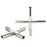 7011: 3/8 Barb Cross, Stainless Steel