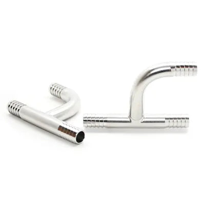 7136: 3/8 Barb Y-Tee, Stainless Steel