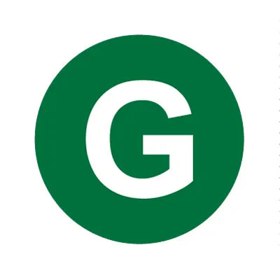 PH10-74-008: G Green Button Cap with White Letters