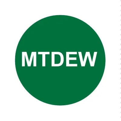 PH10-74-111: Mountain Dew Green Button with White Letters