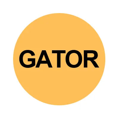 PH10-74-230: Gator Orange Button Cap with Black Letters