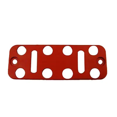 PH10-2-R: Wunder-Bar Bargun Button Plate, 10 Button, Red