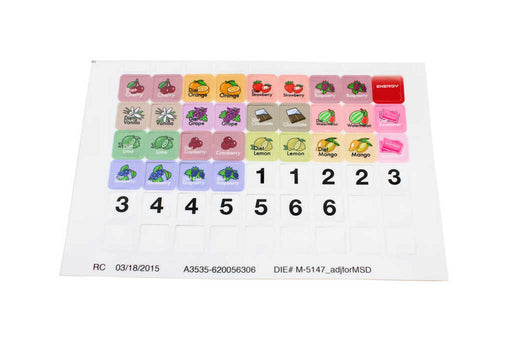 620056306: Decal Set Flavors Numbers Only Generic ADA