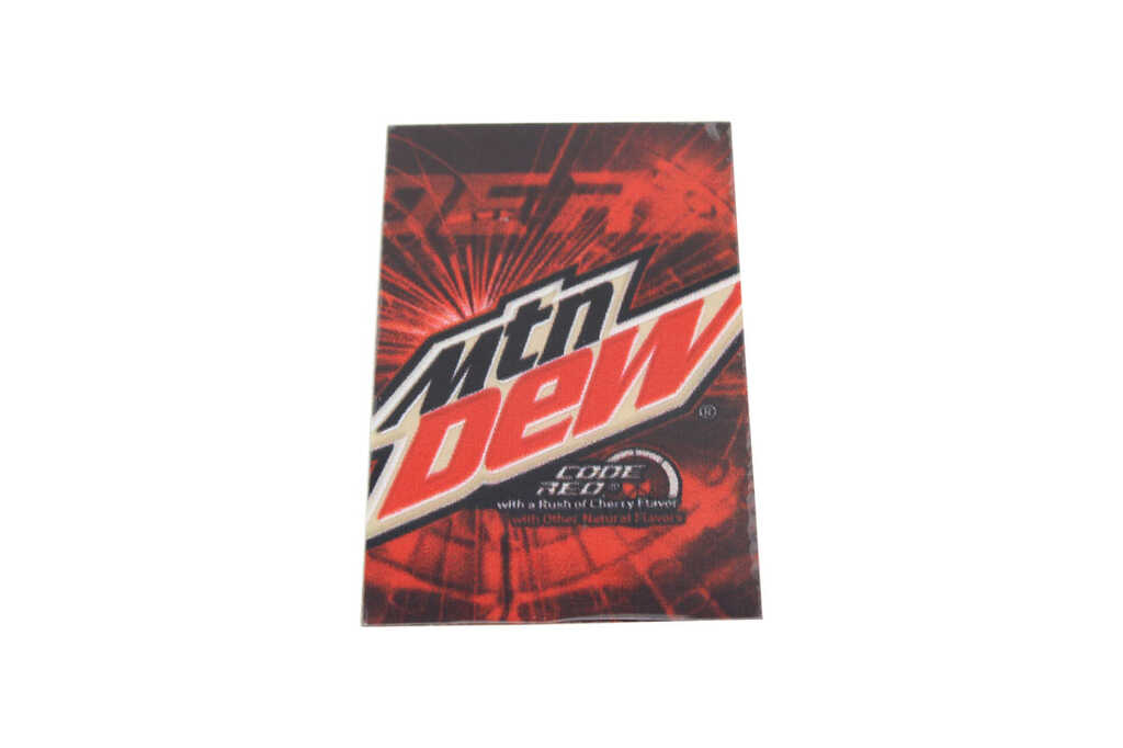 620070517-014: Mtn Dew Code Red Illuminated Valve Decal