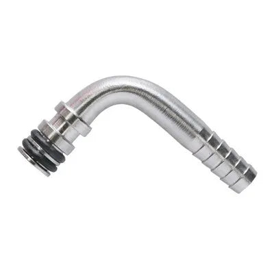 625-0013-SP: Fitting 1/4" SS Barb 90 Degree Double O-Ring