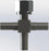 7084: 3/8 Barb Cross with 3/8 Swivel Nut, Stainless Steel