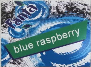 Blue Raspberry Fanto 24-2243-0017: Flavor Card Fanta Blue Raspberry — Midwest Beverage