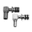 84-1194-00: Shurlock quick connect, stainless steel elbow fittings w/ 3/8" [10 mm] barb