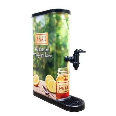 925-0001-100: Oval Gold Peak Tea Dispenser