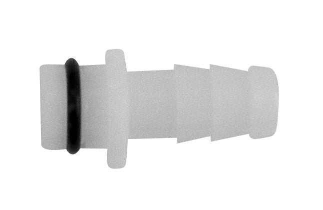94-178-05: 1/4 Barb to Shurflo Liquid Port Straight Plastic Fitting