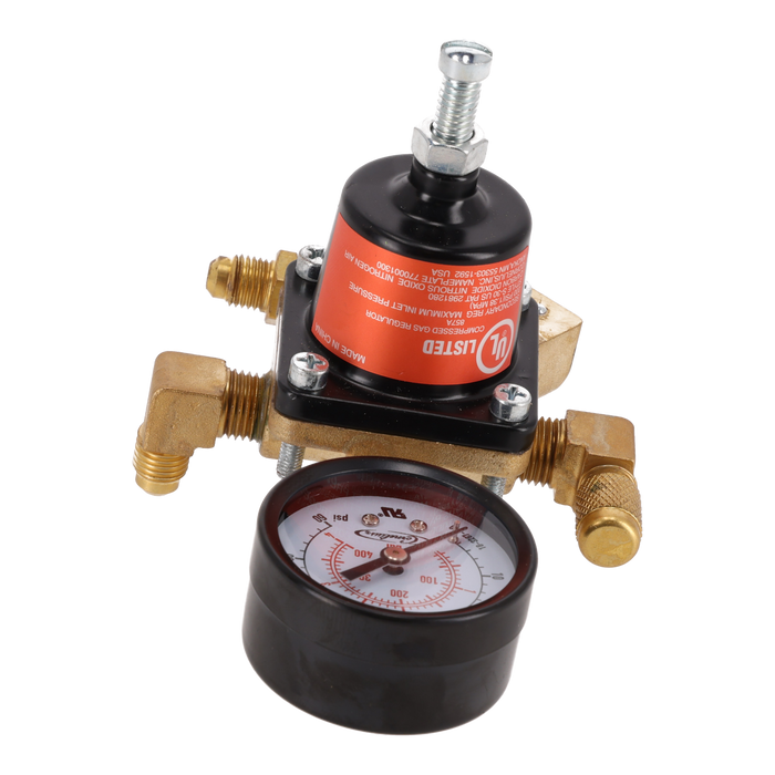 620709841: CO2 Secondary Soft Drink Regulator 1x30/1 x 100 2-1/4" Flare