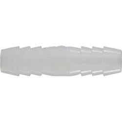 33481W: 1-1/2 White Nylon Hose Barb Union Splicer