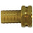 Brass Straight Hex Swivel Adapter in Garden Hose Barbed X FGH