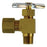 Brass Compression X MPT 90 Degree Needle Valve