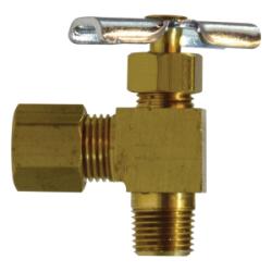 Brass Compression X MPT 90 Degree Needle Valve