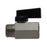 Mini Ball Valve, MPT x FPT Chrome-Plated Brass Body