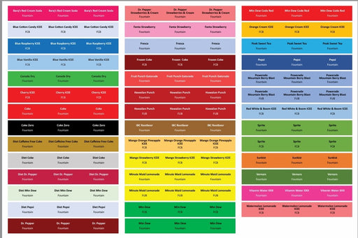 Fountain ID Line Marker Decals