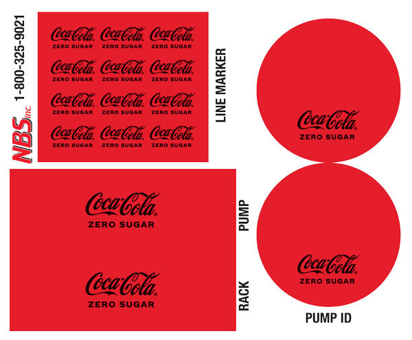 Coke Zero Flojet BIB Marker
