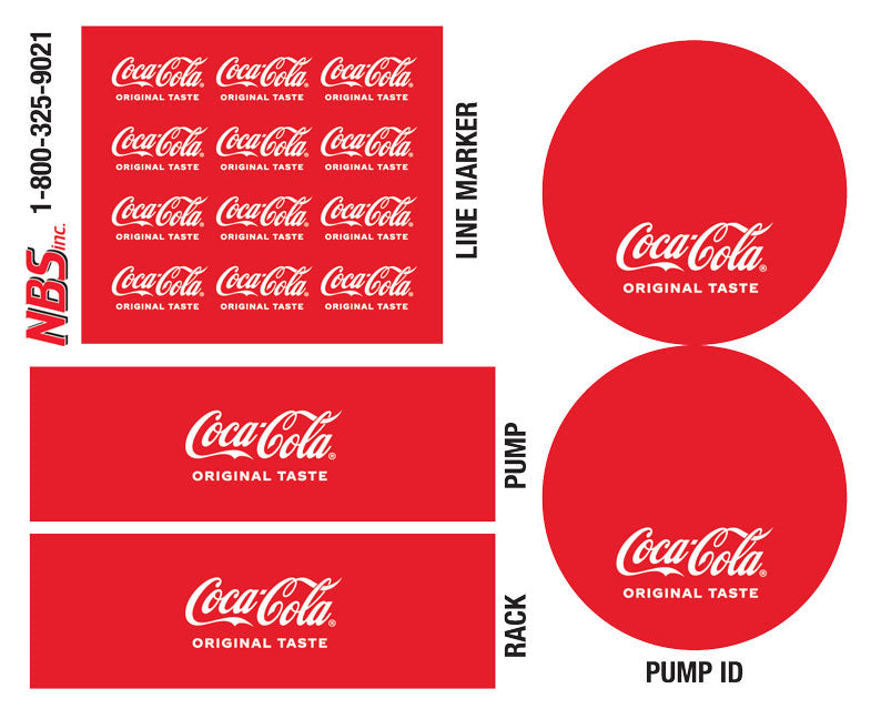 Coke Flojet BIB Marker