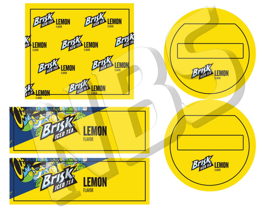 Brisk Lemon Tea Flojet Bib Markers